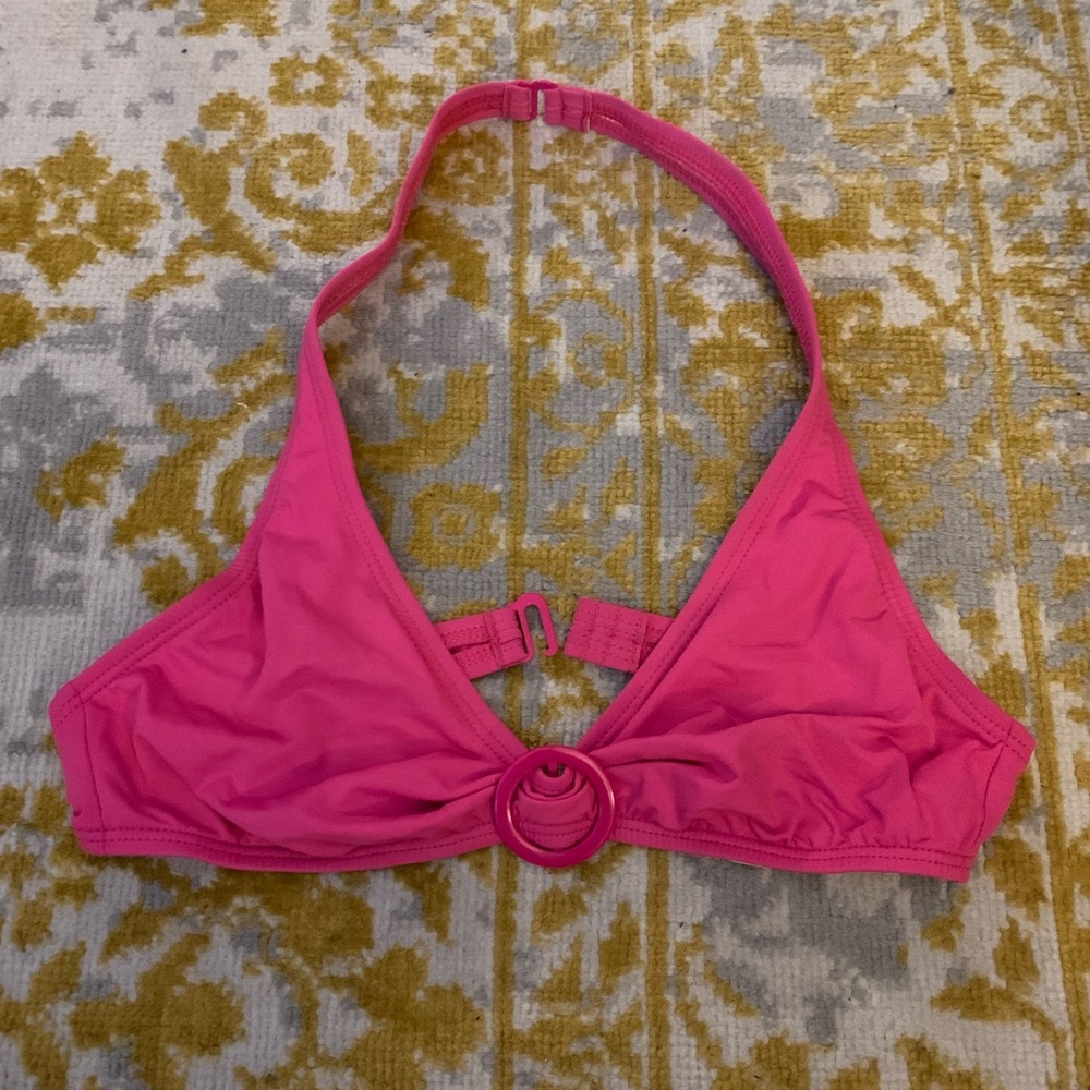 GAP Pink Halter Bikini Top Size M